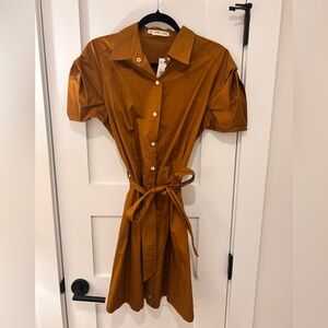 Versona Copper Tie Waist Dress